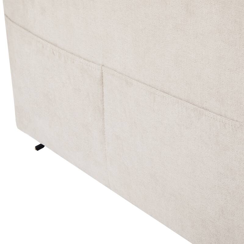 111.8 inch Sectional Sofa Pull-out Sofa Bed