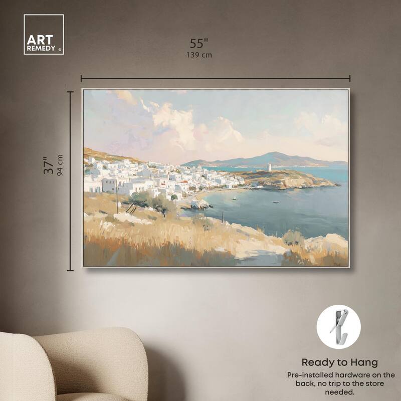 Sunrise Greece Canvas by Art Remedy