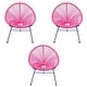 preview thumbnail 23 of 24, Vinyl Cord, Indoor and Outdoor Acapulco Chair - Set of 3