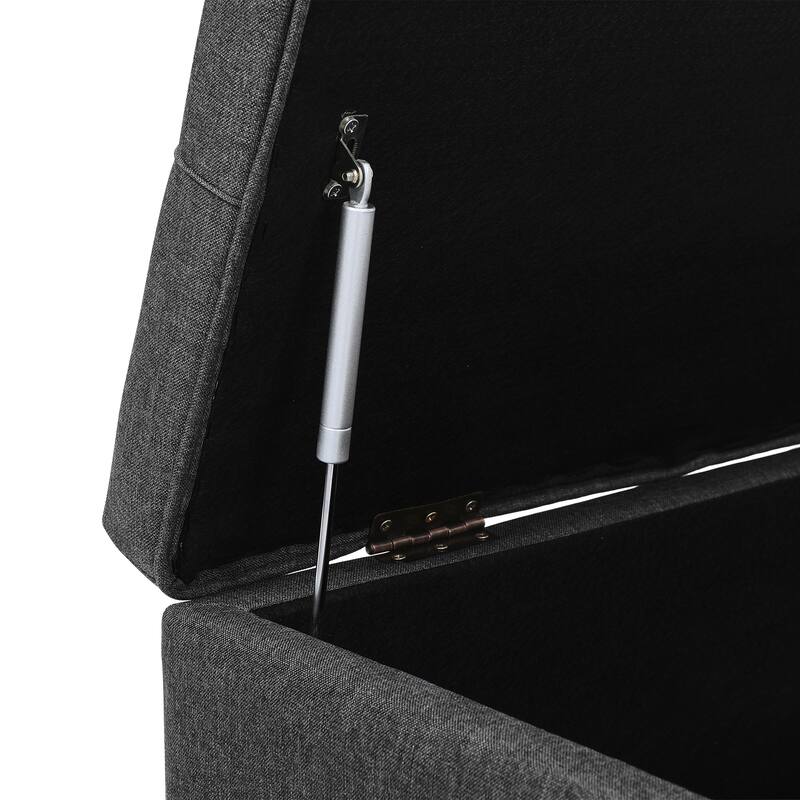 Tufted Upholstered Storage Bench Ottoman with Hidden Storage for Bedroom, or Living Room