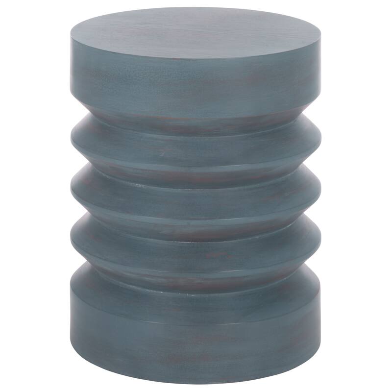 SAFAVIEH Home Joscelyne Accent Tablle - 14"W x 14"D x 18"H - Antique Blue