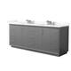 Option Dark Gray / Giotto Quartz Top / Brushed Nickel