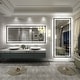 preview thumbnail 38 of 156, UL Certified Black Metal Framed LED Front Light and Backlit Anti-Fog Wall Bathroom/ Vanity Mirror
