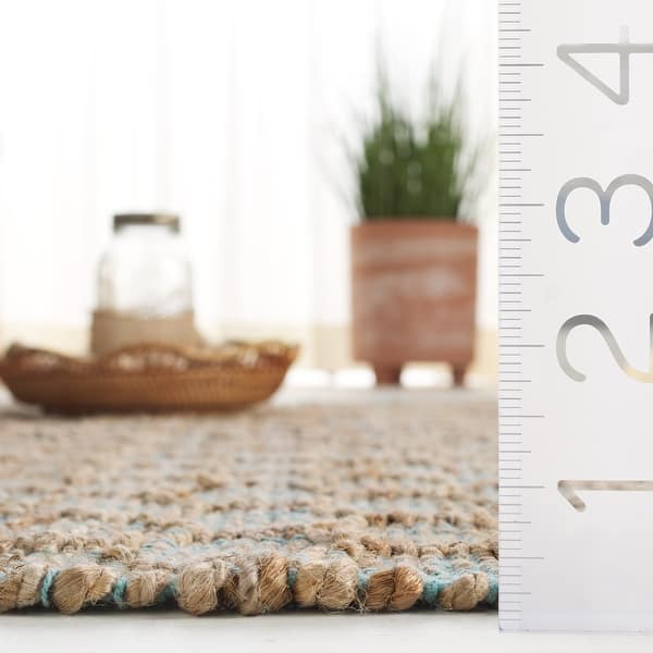 dimension image slide 0 of 6, SAFAVIEH Handmade Cape Cod Zinca Coastal Jute Tassel Rug