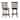 Rovinj Ladder Back 24"H Swivel Counter Height Stool
