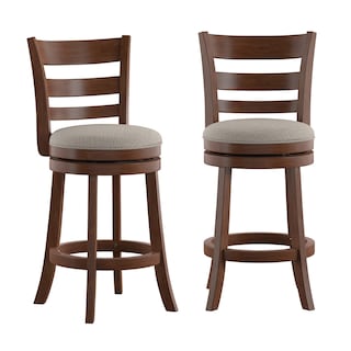 Rovinj Ladder Back 24"H Swivel Counter Height Stool