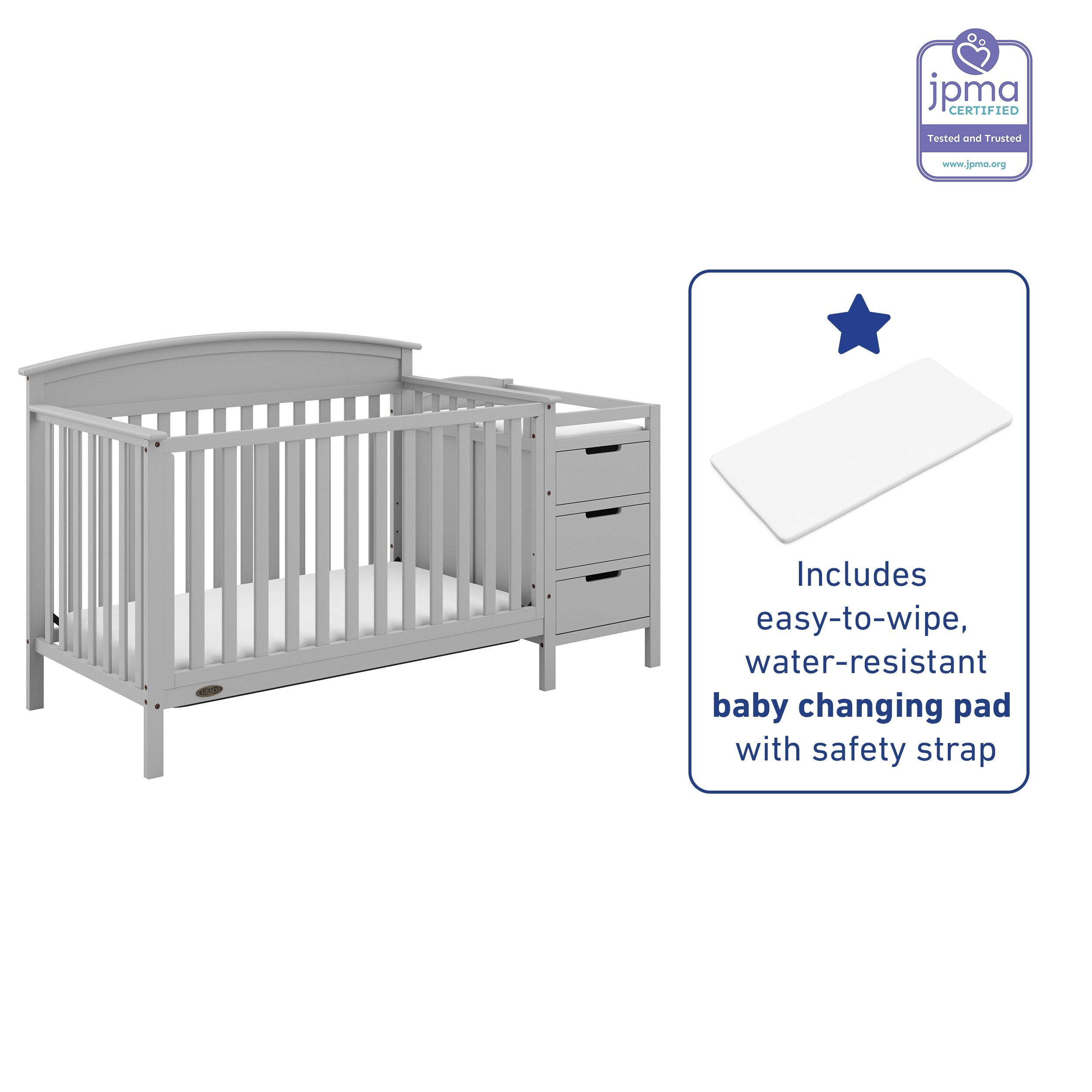 graco benton changing table