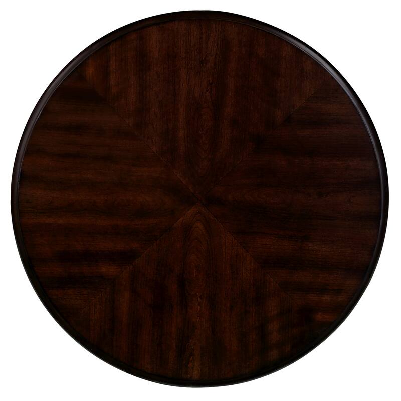 22'' Round End Table,Solid Wood Sofa Side Table with Shelf,Living Room Corner Table Easy Assemble