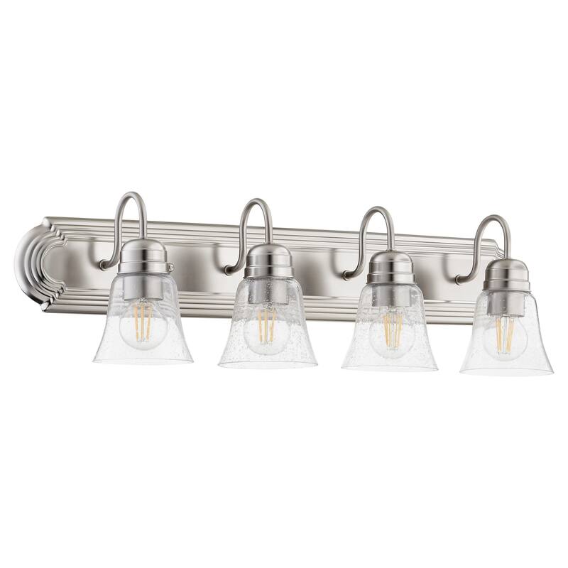 Quorum International 4 Light 30" Wide Bathroom Vanity Light - Satin Nickel