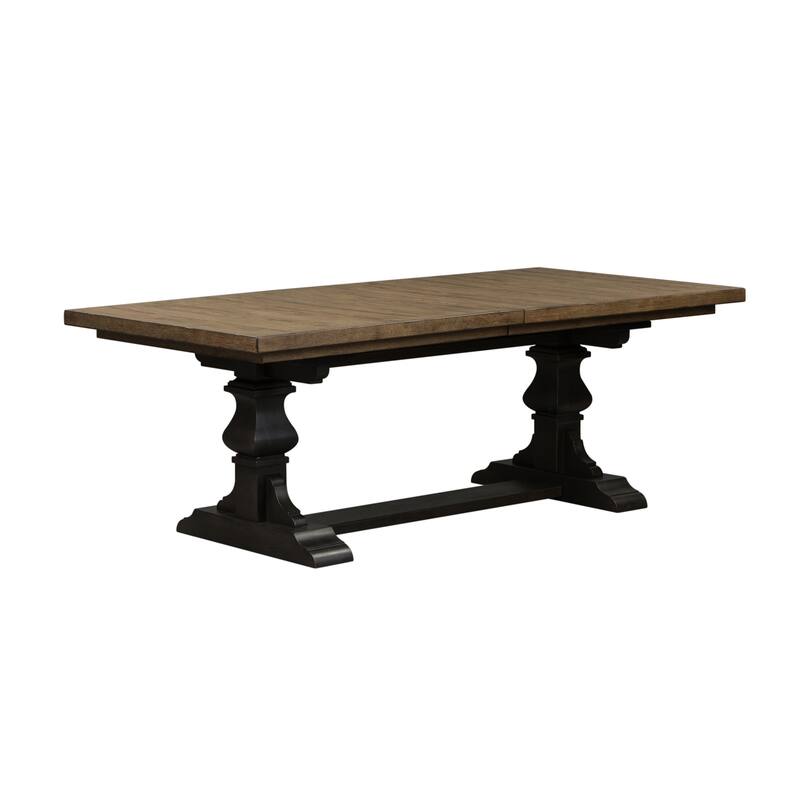Harvest Home Chalkboard 7 Piece Trestle Table Set