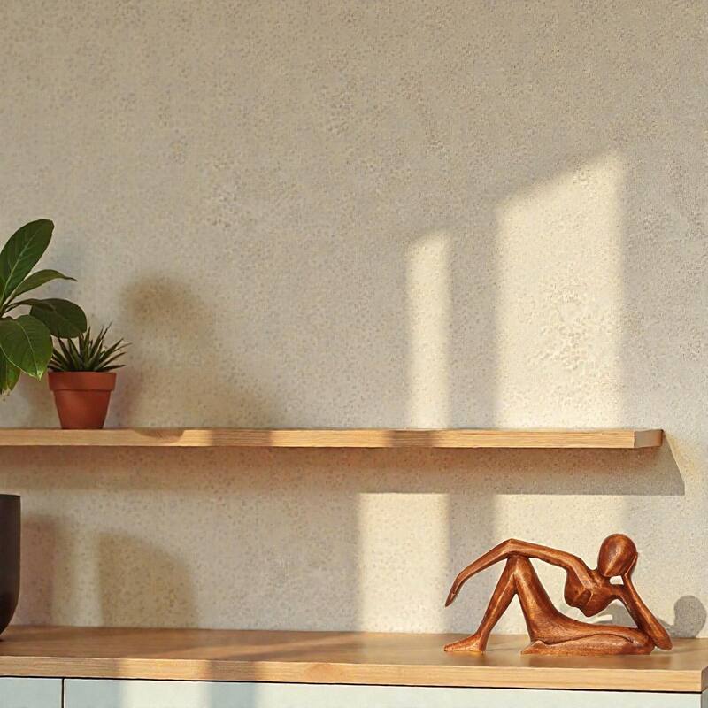 12" Wooden Hand Carved Abstract Sculpture Handmade Handcrafted "Relaxing Man" Statue Home Decor Figurine Accent Decoration