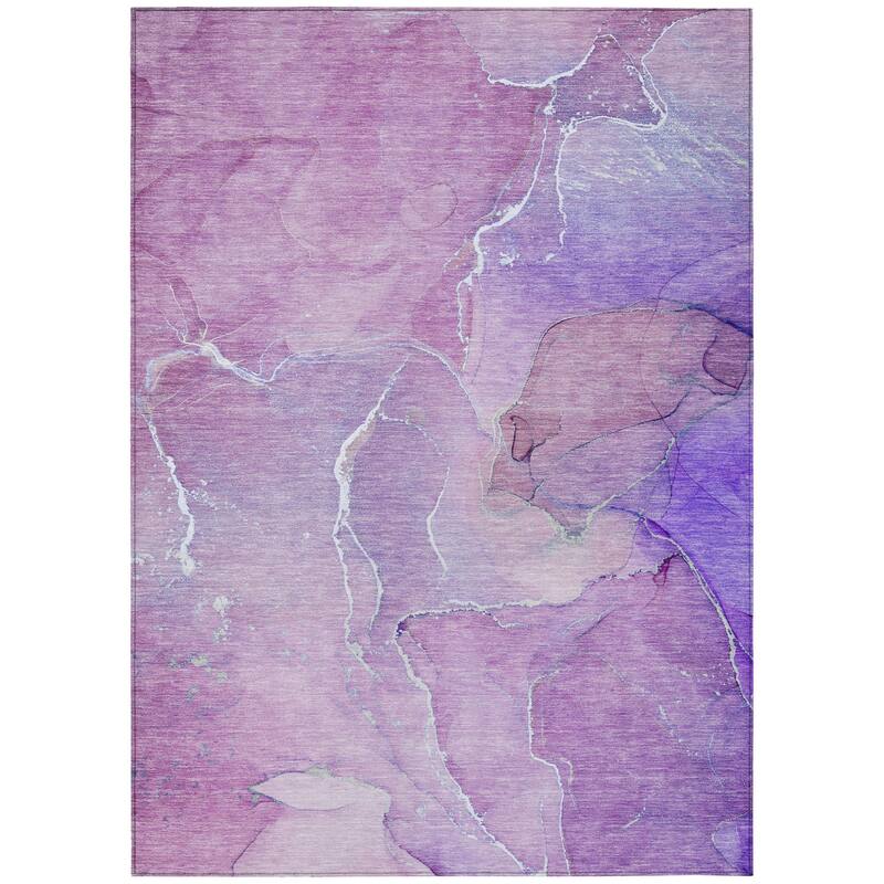 Almisi Artistic Abstract Weather Resistant Classic Meets Modern Outdoor Rug