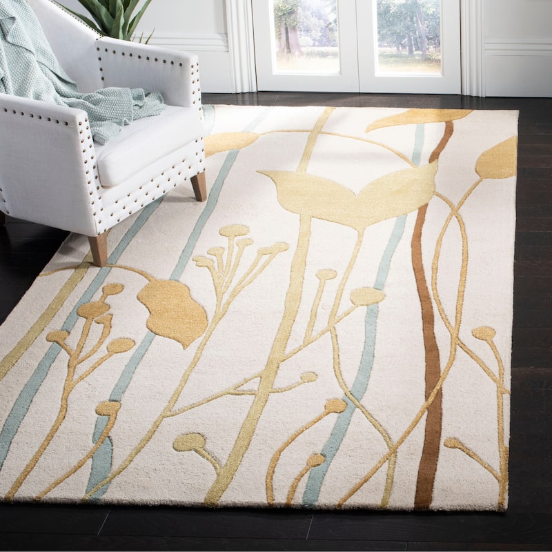 SAFAVIEH, Handmade Soho Tabetha Gardens N.Z. Wool Rug