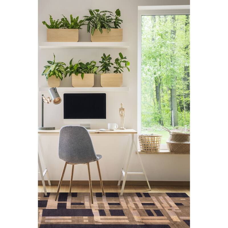 ECARPETGALLERY Hand-knotted Opulence Olive Silk, Wool Rug - 6'0 x 8'9