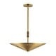 preview thumbnail 1 of 2, Maxim 11436 Helsinki 3 Light 20" Wide Pendant Natural Aged Brass