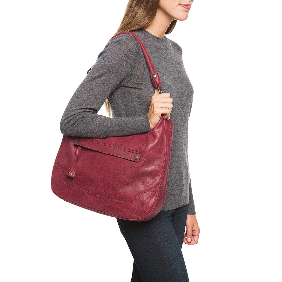 frye melissa zip hobo bag