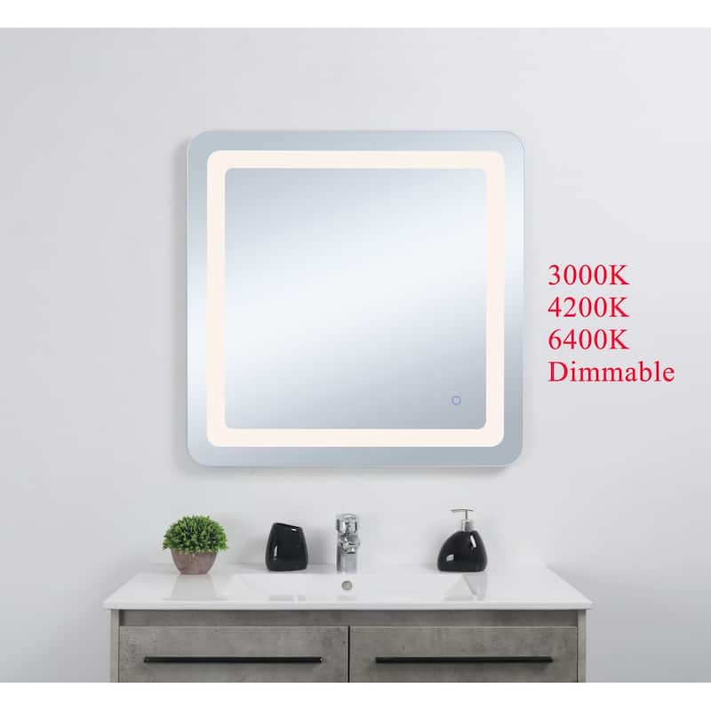 Indigo Home 30in x 30in soft edge LED mirror