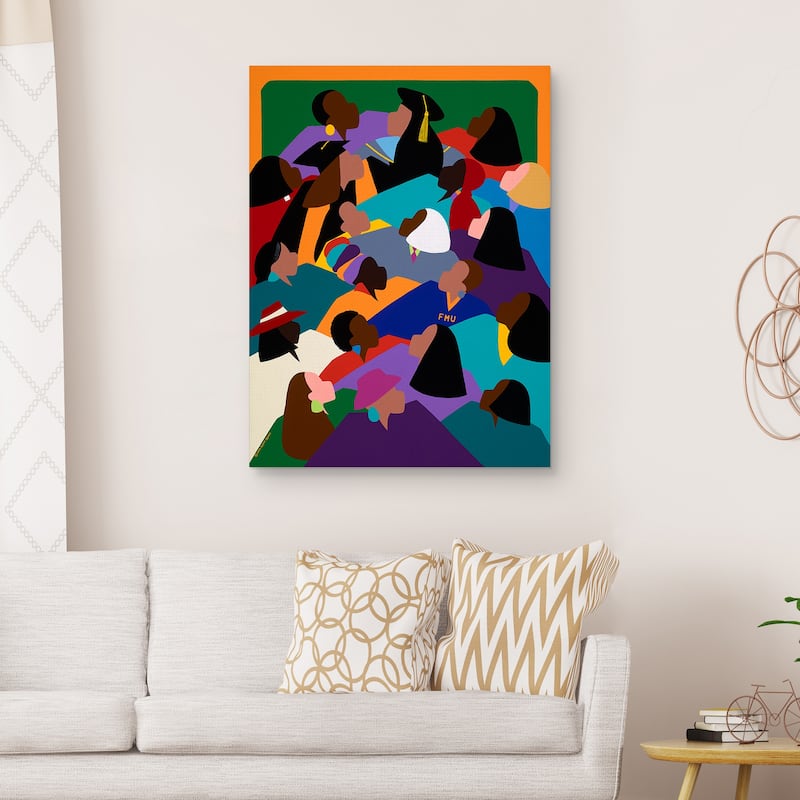 Women Lifting Their Voices by Synthia SAINT JAMES Canvas Art Print