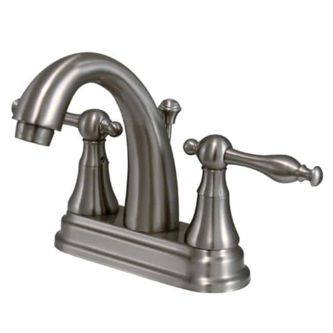 Kingston Brass Normandy Centerset Bathroom Faucet with Brass Pop-Up