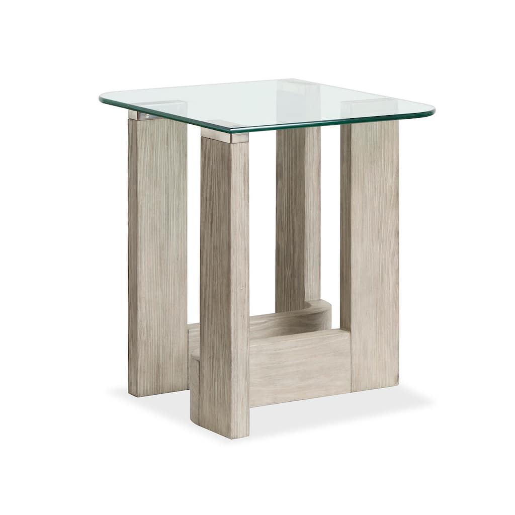 Magnussen Home Bartlett Smokey Pine Rectangular End Table - 22''W x 26''D x 24''H