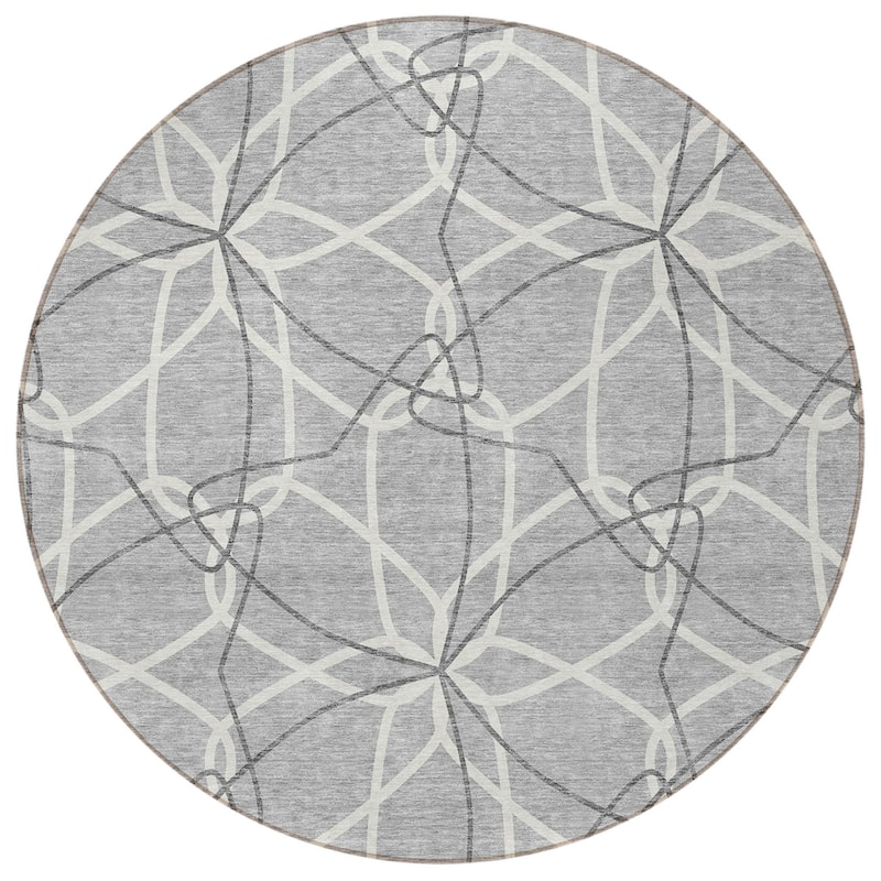 HomeRoots Geometric Modern Rectangle Outdoor Rug