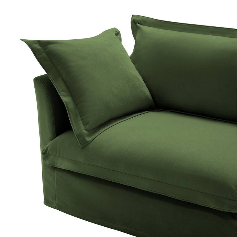 83.4″ Chenille Modular 3-Seater Sofa with Washable Covers & 300 lb Capacity