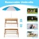 preview thumbnail 15 of 16, 3-in-1 Kids Outdoor Wooden Picnic Table