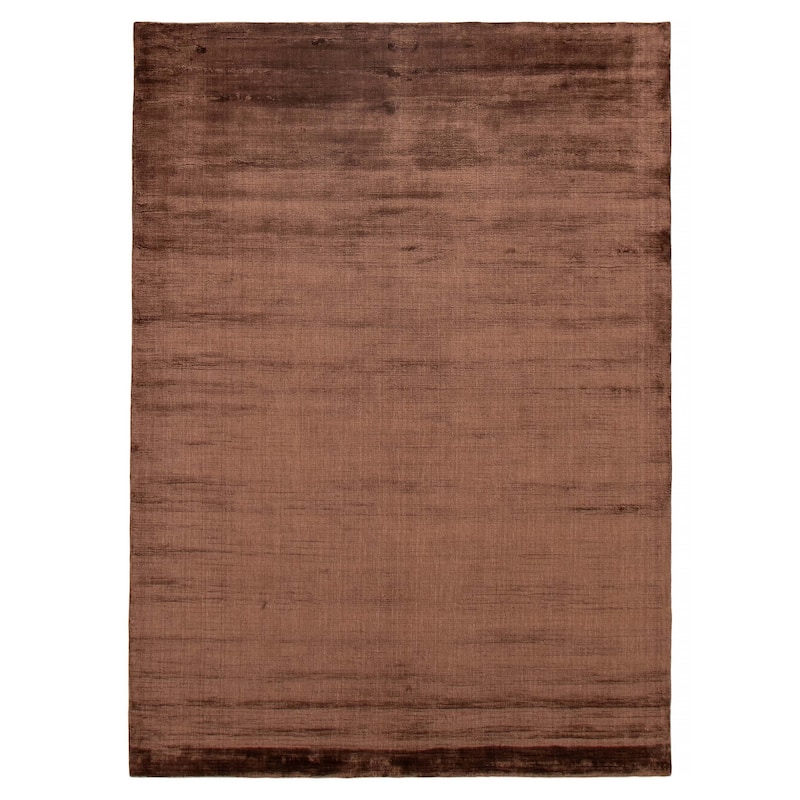 ECARPETGALLERY Hand Loomed Kashkuli Gabbeh Brown Viscose Rug - 5'7 x 7'7 - Brown - 5'7 x 7'7