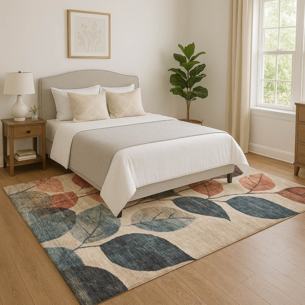 Premium Washable Super Soft Floral Mayfield Rug