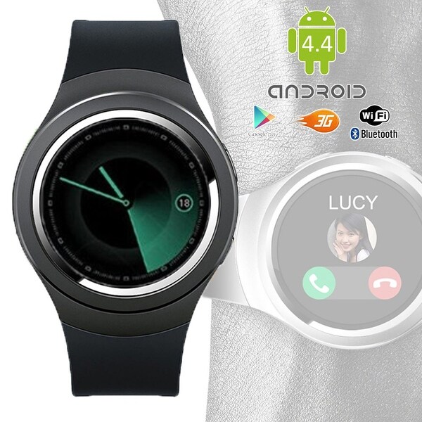 Indigi® Stylish Wrist Watch 3G SmartPhone Android 4.4 WiFi Heart-Rate Monitor Google Play Store Weather Forecast GSM Unlocked!
