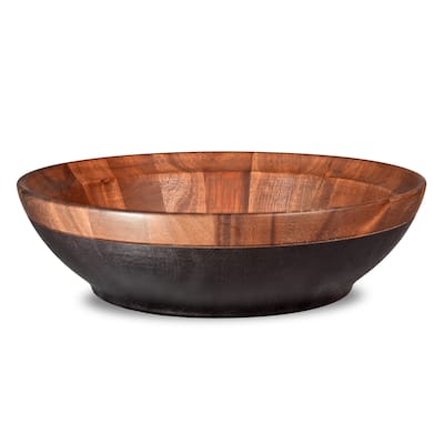 Noritake Kona Wood Large Bowl, 12", 120 OZ.