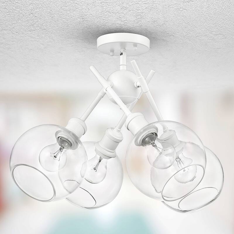 Axel 6.5" Wide 4-Light Semi-Flush