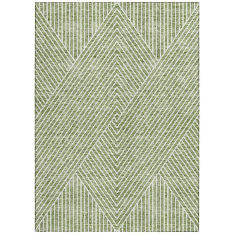HomeRoots Geometric Transitional Rectangle Outdoor Rug