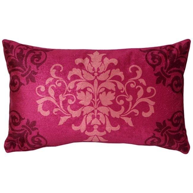 Velvet Damask Throw Pillow