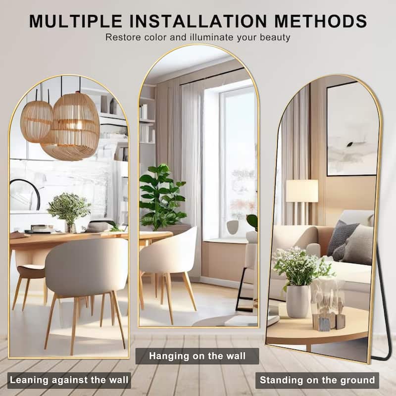 Arched Full Length Mirror Large Floor Mirror