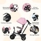 preview thumbnail 27 of 26, Gymax 4-in-1 Baby Tricycle Toddler Trike w/ Reversible Seat Canopy &