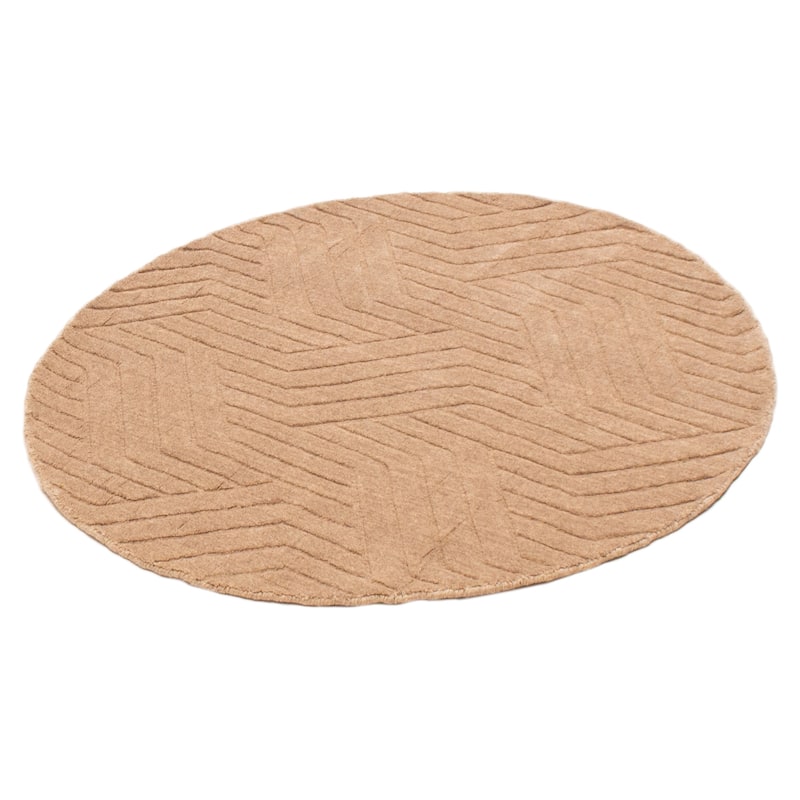 Kashkuli Gabbeh Tan Rug 4'0" x 4'0" - 4'0 x 4'0
