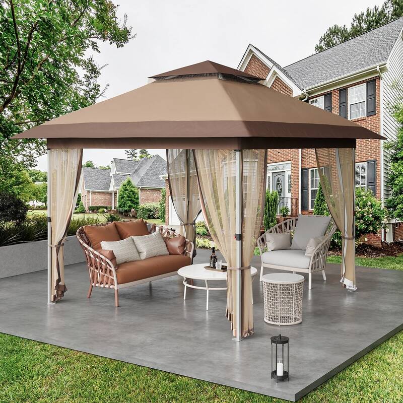 12'x12',11'x11' Gazebo Outdoor Pop up Canopy Tent