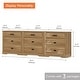 preview thumbnail 30 of 71, WAMPAT Mid Century Modern Dresser, 31.9" Tall Storage Cabinet with Drawers