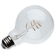 preview thumbnail 3 of 4, 6W LED Reminiscent Flex Gray Coil Filament G25 Medium Base 2700K CCT 120V - Clear