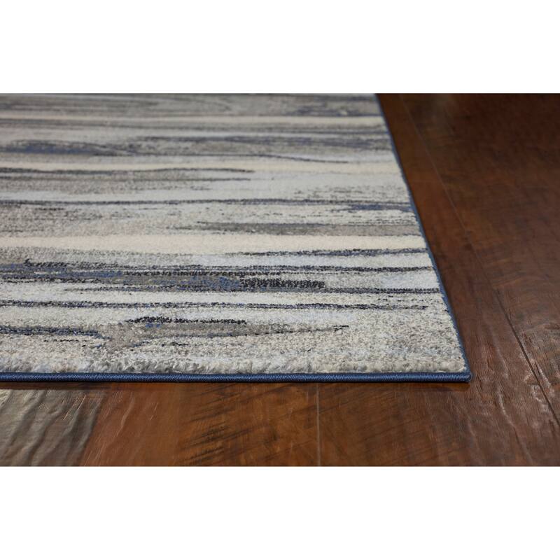 Domani Dreams Abstract Striped Modern Rug