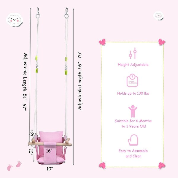 pink baby swing