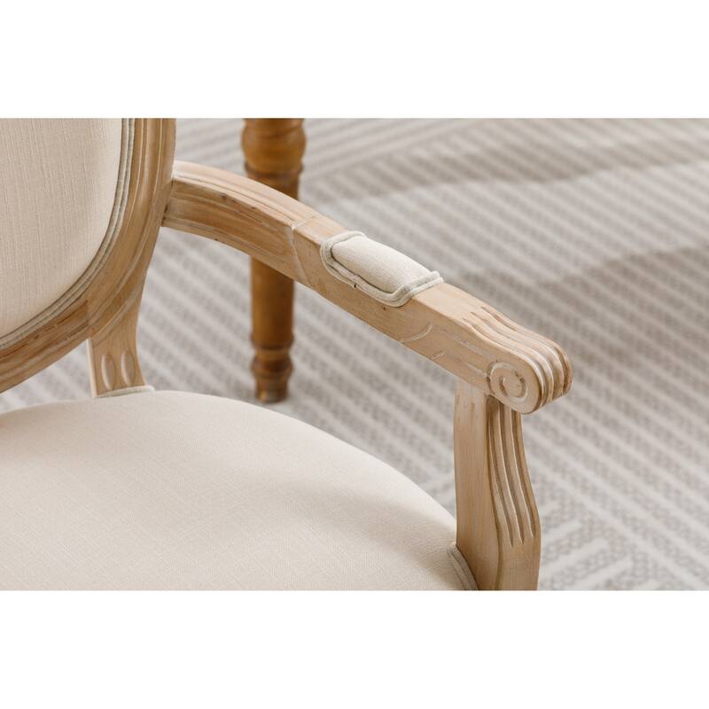 Roomfitters French Style Solid Wood Dining Chair,Set of 2,Cream