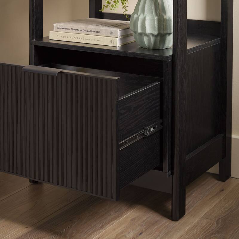 Middlebrook Designs 22" Narrow Bookshelf with Drawer