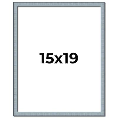 15x19 Frame Rustic Sky Blue Solid Wood Picture Frame | 0.75 Inch