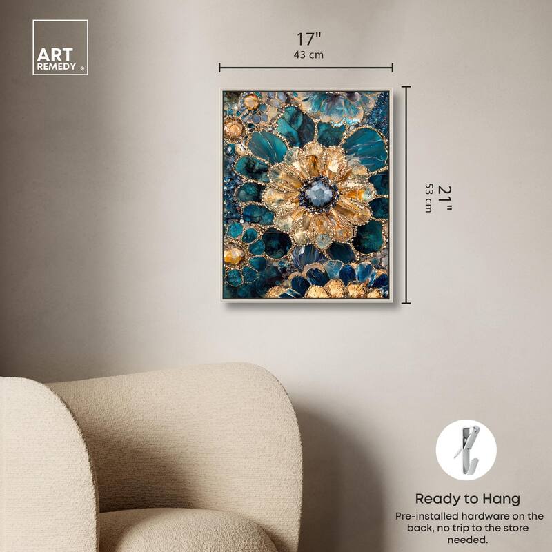 Opulent Geode IV Canvas by Art Remedy