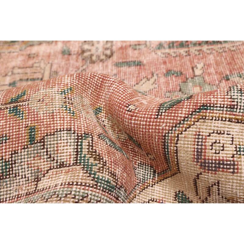 ECARPETGALLERY Hand-knotted Antalya Vintage Copper Wool Rug - 9'0 x 12'4