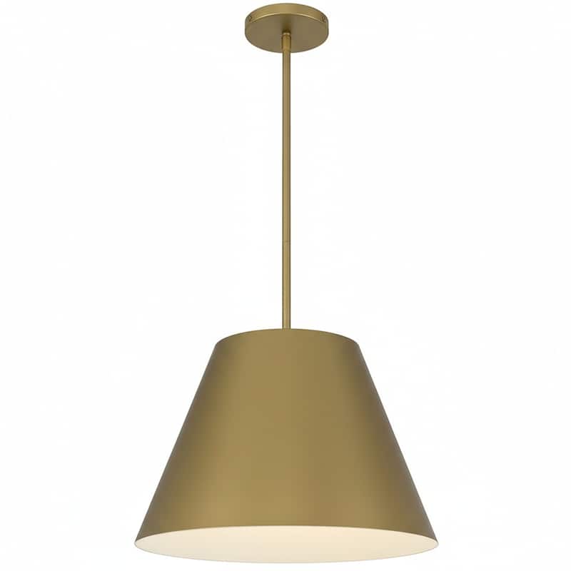 16" Diameter Integrated LED Brass Pendant