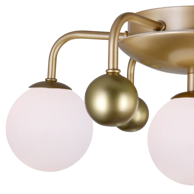 Element 4 Light Flush Mount With Sun Gold Finish - Sun Gold