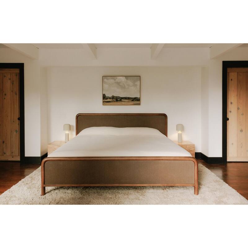 NADAAL STUDIOS West, Wooden Bed With Tatami Mat Headboard